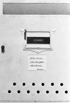 Briefkaste der
                                "Personalvermittlungsfirma"
                                Consec, B�umleingasse 2, Basel