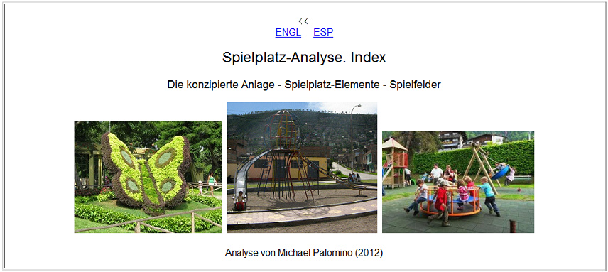 Die Spielplatz-Analyse, Titel
              mit Fotos, 2012