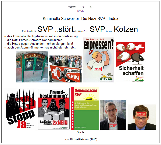 Kriminelle, schweizer SVP - Index