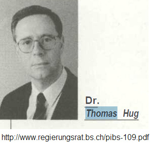 Thomas Hug, Portrait in der
                  schweizer Presse vor dem "Amtsantritt" in
                  Basel