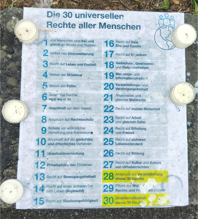 30
                  Menschenrechte - die Liste