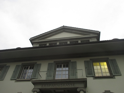 Langenthal Jurastrasse Ersparniskasse,
                            das Pyramidendreieck