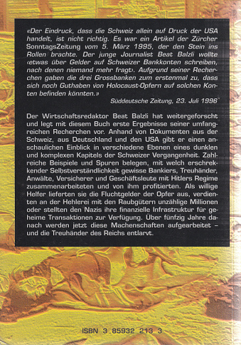 Treuh�nder des Reiches, R�ckseite
                    mit Kommentaren