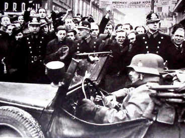 Tschechei-Anschluss 1939, Einmarsch in
                        Prag