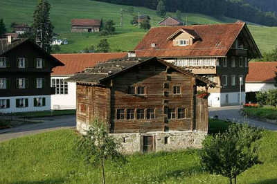 Geburtshaus von
                          Niklaus von Fl�e in Fl�eli-Ranft, Sicht 02