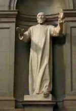 Niklaus von Fl�e, Statue im
                  Bundeshaus in Bern im Kuppelsaal