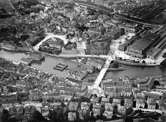 Eduard Spelterini: Z�rich, Hauptbahnhof und
                Zentral