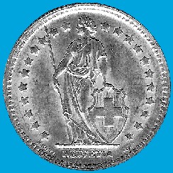 2 Schweizer Franken M�nze