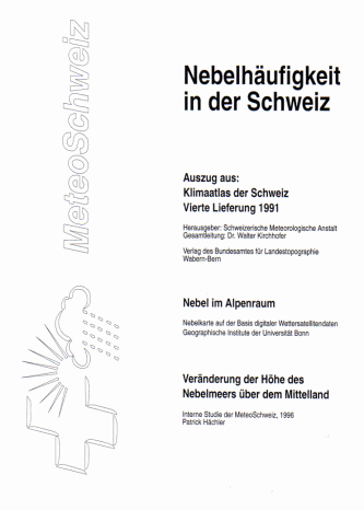 Nebelkarte, Quelle Klimaatlas 1991