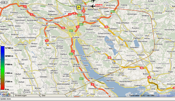 Karte 61: 3.12.2007, Mo, 7:02 Uhr, Schlaufe
                        beim Ostanflug von Horgen �ber Wetzikon nach
                        Kemptthal, Nahaufnahme