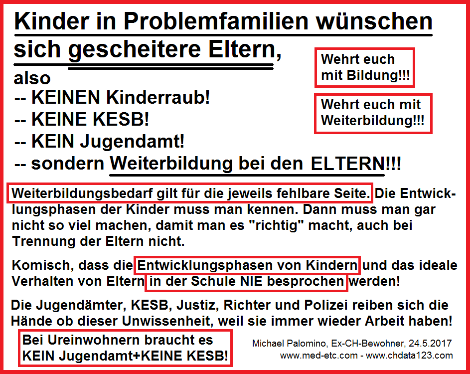 Kinder wollen
                  gescheite Eltern