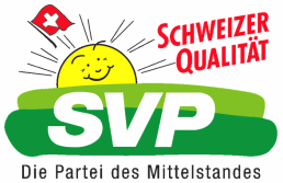 ogo of SVP with a laws, a sun, a flag
                          and the phrase of "Swiss Quality"
                          ("Schweizer Qualit�t"), party of
                          middle class [4]. All these symbols are only
                          symbols and are a lie!