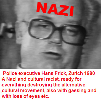Nazi
                          police executive of Zurich, Hans Frick,
                          portrait, fighting anything for making his
                          career and giving chances for his bully
                          policement making careers