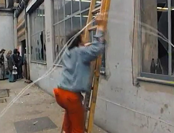 Autonomous
                                Youth Center AJZ with craft work 02 with
                                a ladder and cable systems, June 28,
                                1980