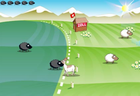 Computer
                        game "dag" with black sheep against
                        black sheep