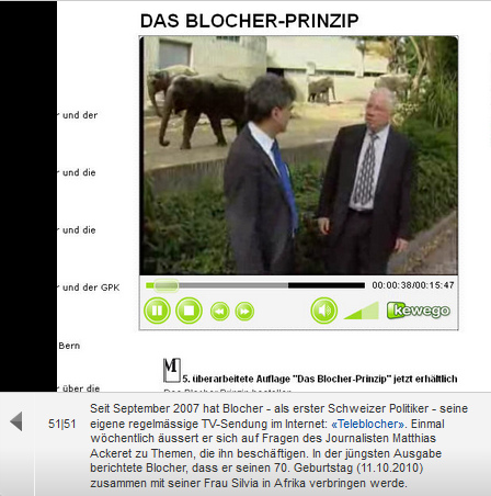Blocher-Fernsehen ab September 2007 Blocher-Fernsehen ab September 2007