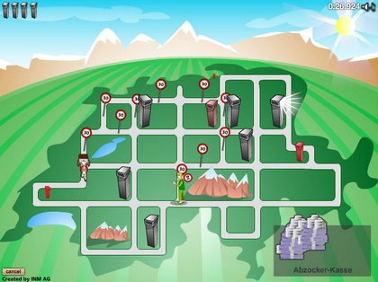 Zottel kann auf einer
schweizer Karte Radarfallen und
Geschwindigkeitsbeschränkungen abschiessen Zottel kann auf einer schweizer Karte
Radarfallen und Geschwindigkeitsbeschränkungen
abschiessen