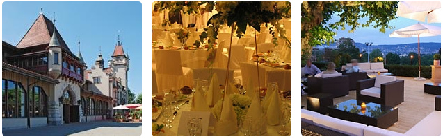 Zürich, das Schützenhaus
"Albisgüetli" mit Festsaal und Terrasse Zürich, das Schützenhaus
"Albisgüetli" mit Festsaal und Terrasse