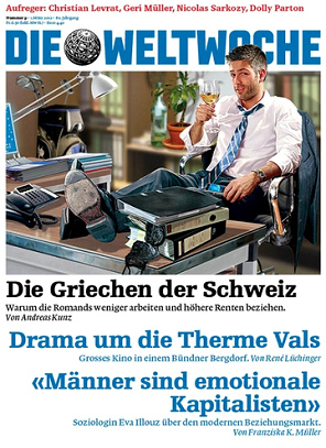 Die WELTWOCHE von
                          Hetzer K�ppel hetzt gegen Griechen und
                          franz�sische Schweizer auf einmal