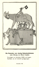 November 1933: Die Fonjallaz-Gruppe in Rom