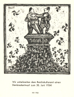 Juli 1935: Denkmalentwurf f�r Roehm