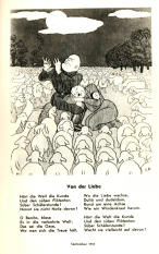 September 1937: Hitler und Mussolini auf der
                  Schafweide