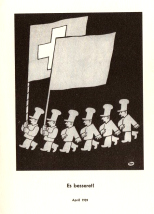 April 1939: Fahnenumzug ohne Symbol