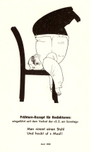 Juni 1939: Schweizer Redaktoren m�ssen aufs Maul
                  sitzen