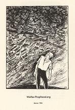 Januar 1944: Wetter-Prophezeiung mit
                  Fliegerhimmel