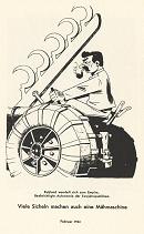 Februar 1944: Stalins Traktor mit Sichelmaschine
                  sichert das Imperium