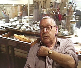 Jean Rustin,
              Portrait von 2003