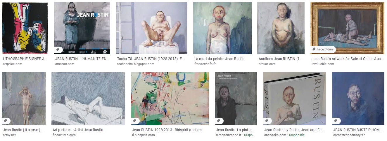 Bilder von Jean Rustin mit Frauen mit kurzen Haaren