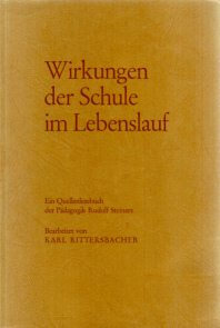Rittersbacher: Wirkungen der Schule im
                            Lebenslauf, Buchdeckel