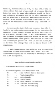 Pr�sidialverf�gung des Bezirksgerichts
                            Z�rich vom 5. August 1999 mit Billigung der
                            SVP-Hetze gegen Ausl�nder 07