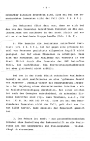 Nichteintretensentscheid des
                              Obergerichts Z�rich vom 3. November 1999
                              mit Billigung der SVP-Hetze gegen
                              Ausl�nder 05